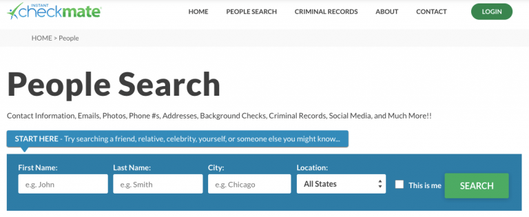 instant checkmate review people search