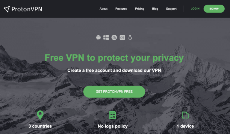 ProtonVPN Free 3.1.0 instal the last version for windows