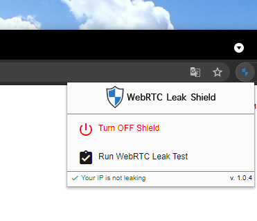 webrtc leak shield