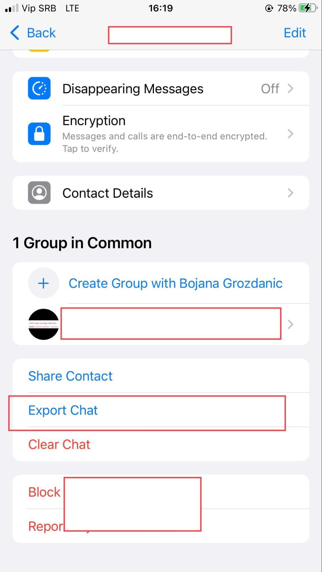 Export WhatsApp chat