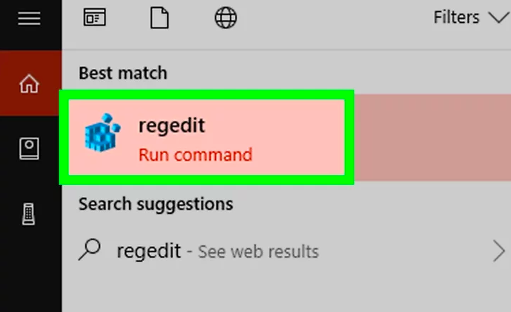 regedit run command