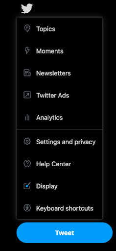 Twitter privacy settings