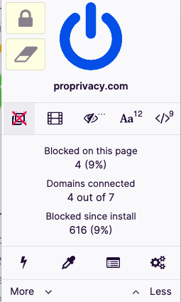 ublock dashboard