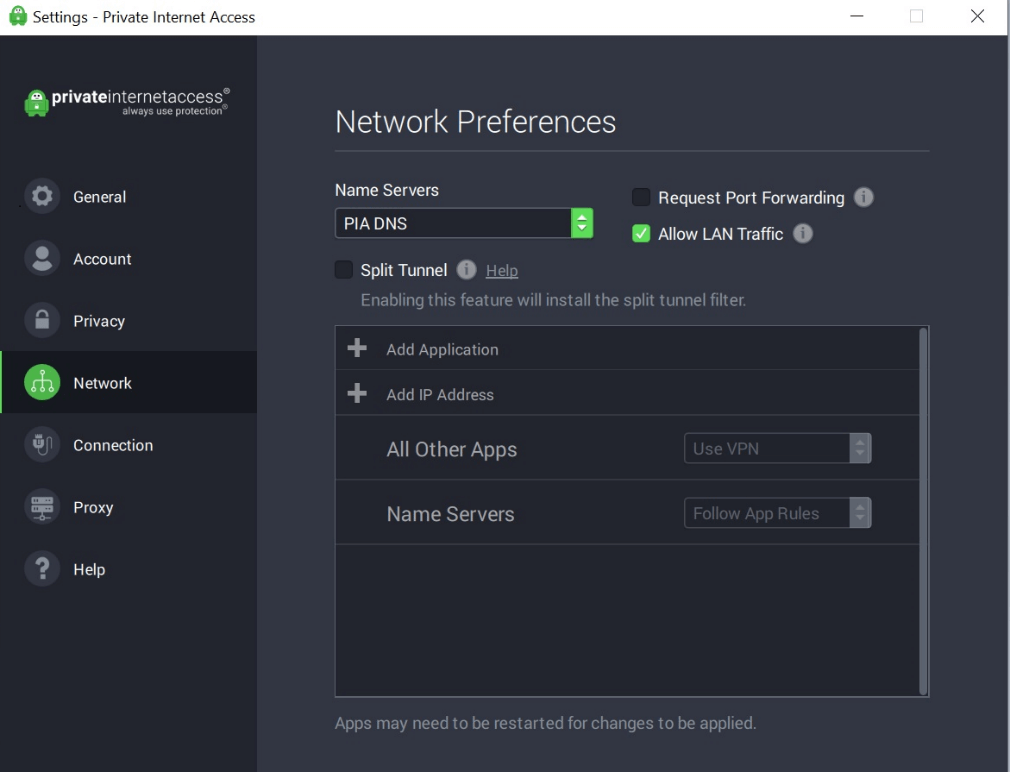 pia vpn client arm