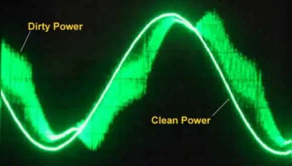 puissance sale et puissance propre mises en valeur par une mesure des variations de tension