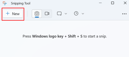 Snipping tool new option