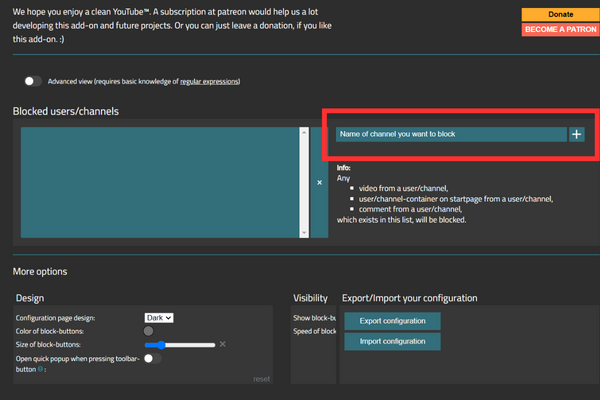 Double-check the names to avoid accidental blocking