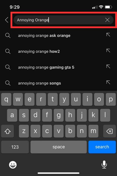 To find the search bar, look for the magnifying glass