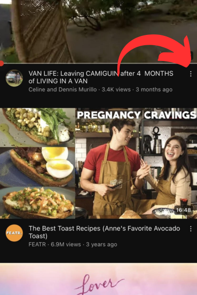 The three-dot menu has 3 dots aligned vertically
