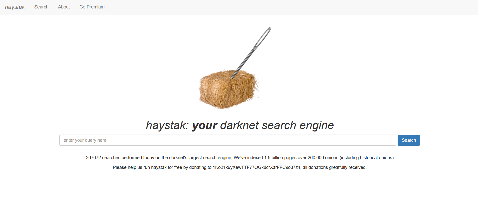 Haystak’s main page