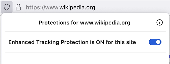 Toggled Enhanced Tracking Protection