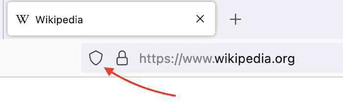 Site options in the Firefox search bar