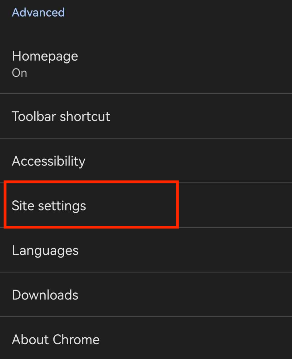 Advanced Chrome Settings